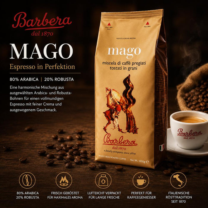 Barbera Espresso Mago Kaffeebohnen