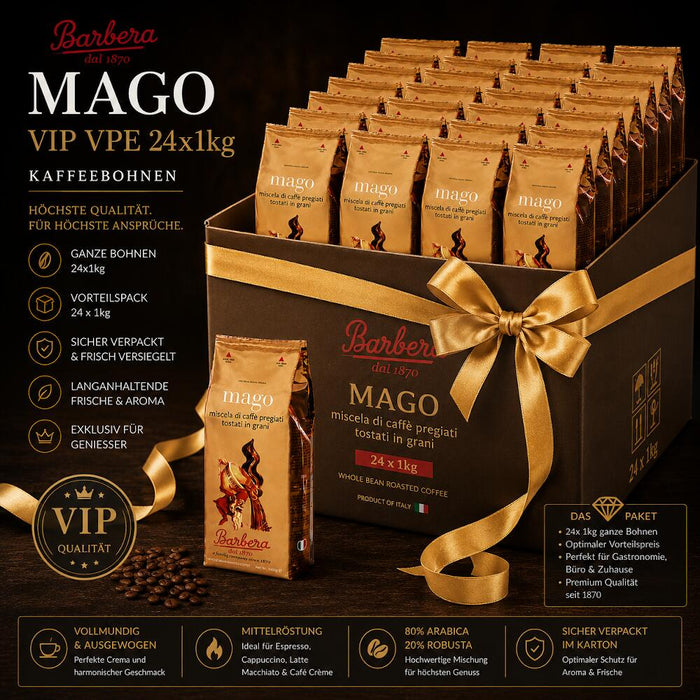 Barbera Espresso Mago Kaffeebohnen