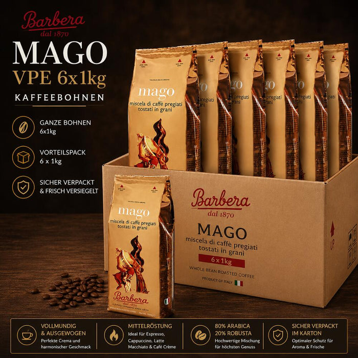 Barbera Espresso Mago Kaffeebohnen