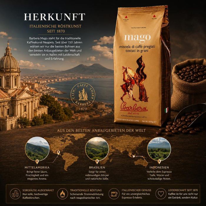 Barbera Espresso Mago Kaffeebohnen