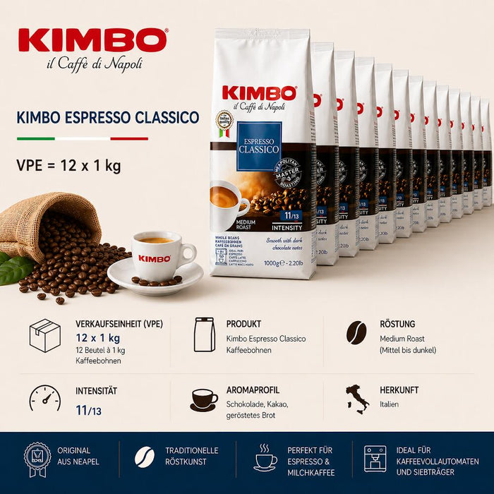 Kimbo Espresso Classico Kaffeebohnen