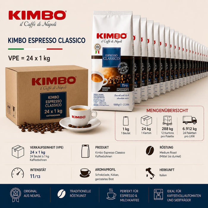 Kimbo Espresso Classico Kaffeebohnen