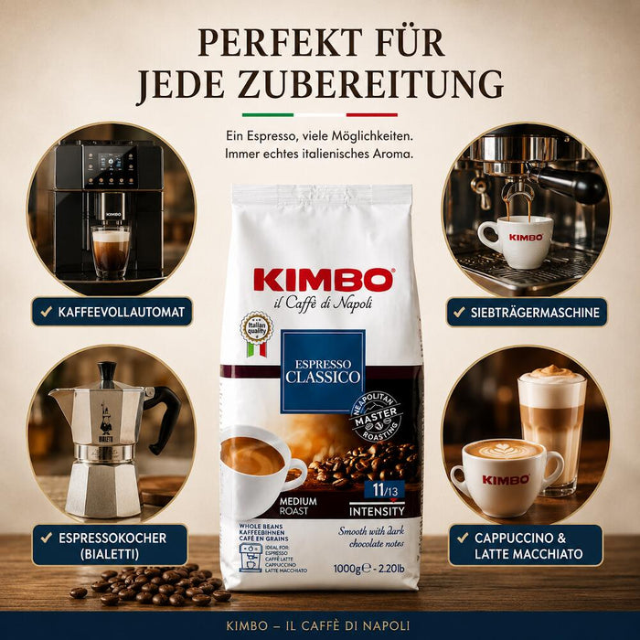Kimbo Espresso Classico Kaffeebohnen