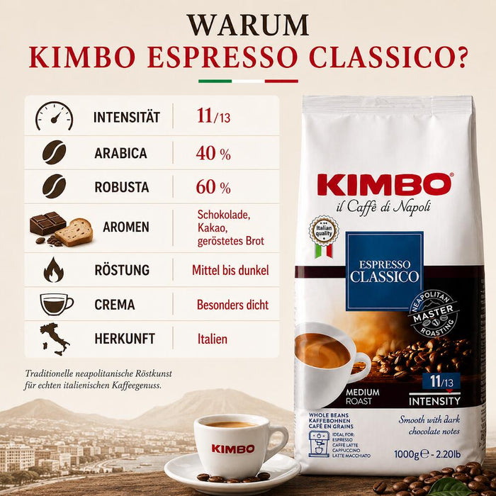 Kimbo Espresso Classico Kaffeebohnen