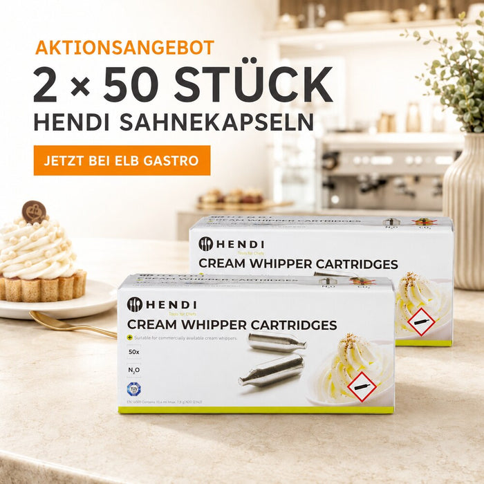 HENDI Sahnekapseln N₂O – 50 Stück