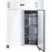 STALGAST STARLINE Doppeltür-Kühlschrank GN 2/1, weiß, fahrbar, 1340x810x2000 (BxTxH), 0,35 kW - ELB Gastro