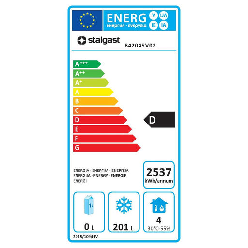 STALGAST 2-türiger Tiefkühl-Arbeitstisch GN1/1 mit statischer Kühlung, 201 Liter - ELB Gastro