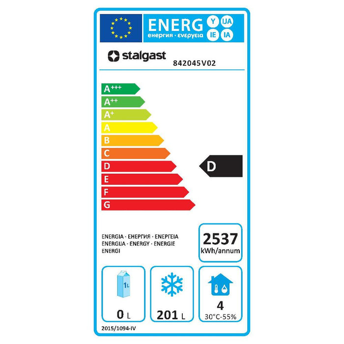 STALGAST 2-türiger Tiefkühl-Arbeitstisch GN1/1 mit statischer Kühlung, 201 Liter - ELB Gastro