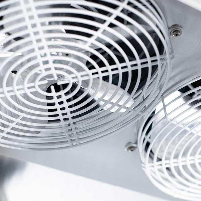 STALGAST Starline Doppeltür-Kühlschrank mit Rädern, GN 2/1, 1480x830x2010 mm (BxTxH) - ELB Gastro