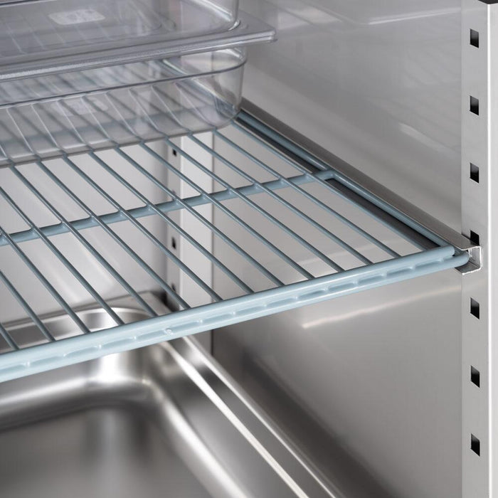 STALGAST Doppeltür-Kühlschrank, Edelstahl, GN 2/1, 1480x830x2010 mm (BxTxH), 0,44 kW - ELB Gastro