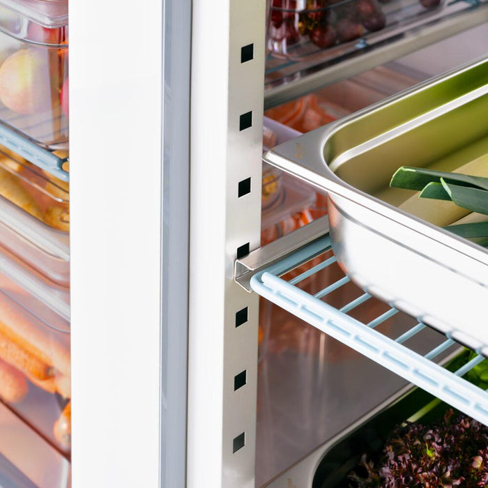 STALGAST Doppeltür-Kühlschrank, Edelstahl, GN 2/1, 1480x830x2010 mm (BxTxH), 0,44 kW - ELB Gastro