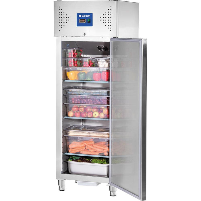 STALGAST Edelstahl-Kühlschrank, GN 2/1, 680x810x2010 mm (BxTxH), 0,17 kW - ELB Gastro