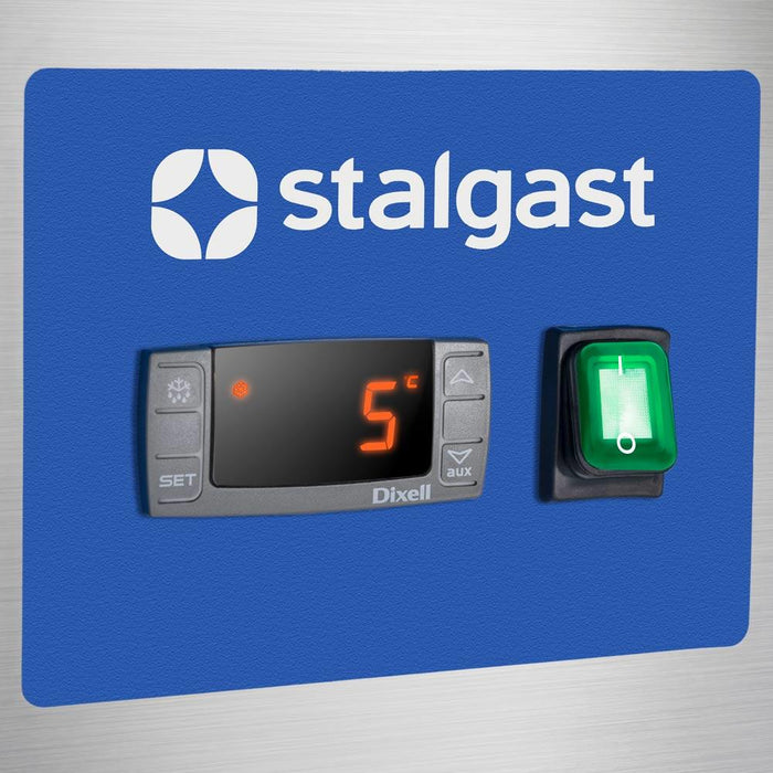 STALGAST Edelstahl-Kühlschrank, GN 2/1, 680x810x2010 mm (BxTxH), 0,17 kW - ELB Gastro