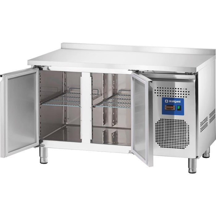 STALGAST STARLINE Kühltisch mit zwei Türen, GN1/1, 1365x700x875 mm (BxTxH), 368 L, mit Aufkantung - ELB Gastro