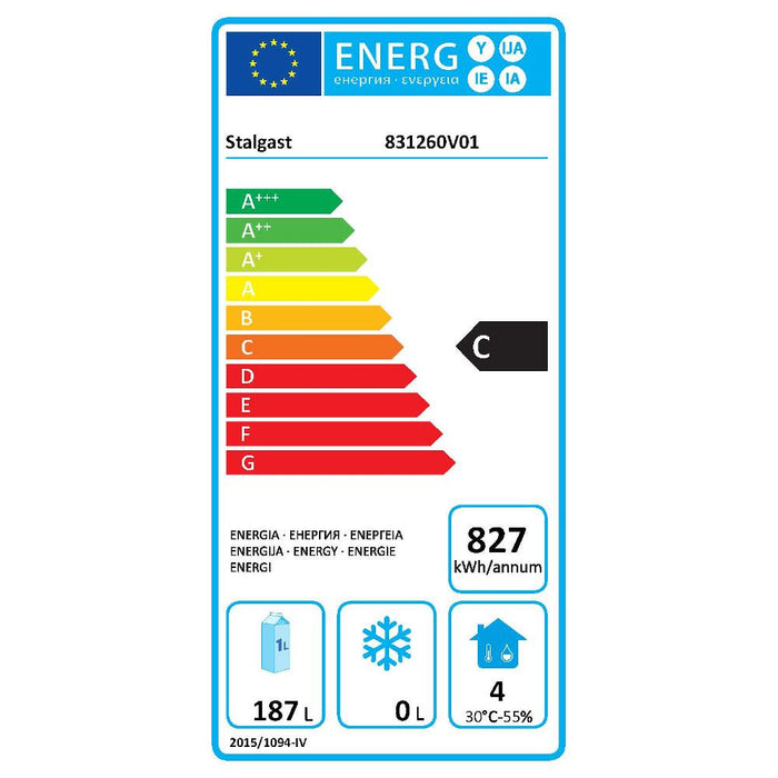 STALGAST STARLINE Kühltisch mit zwei Türen, GN1/1, 1365x700x875 mm (BxTxH), 368 L, mit Aufkantung - ELB Gastro