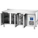 STALGAST STARLINE Kühltisch mit drei Türen, GN1/1, 1795x700x850 mm (BxTxH), 417 L, mit Aufkantung - ELB Gastro