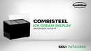 CombiSteel Speiseisvitrine Tenerife Schwarz 10 × 5 Ltr