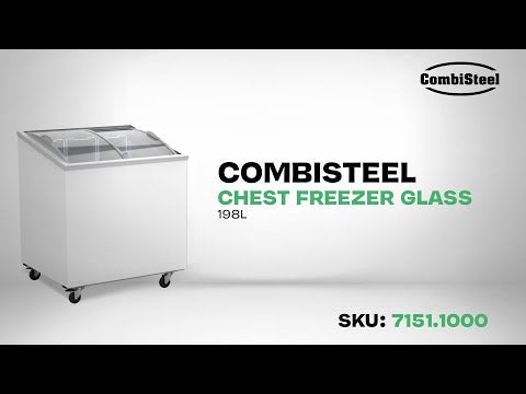 CombiSteel Tiefkühltruhe Glasdeckel 198 L