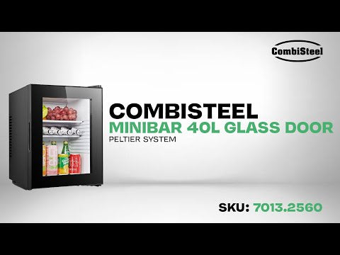 CombiSteel Minibar 40L Glastür Peltier System