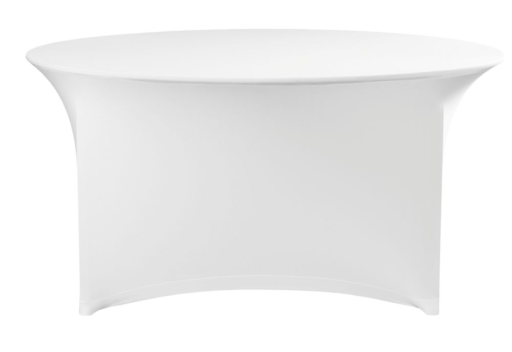Tischdecke, rund, HENDI, Kitchen Line, 810996, Weiß, ⌀1500x(H)760mm