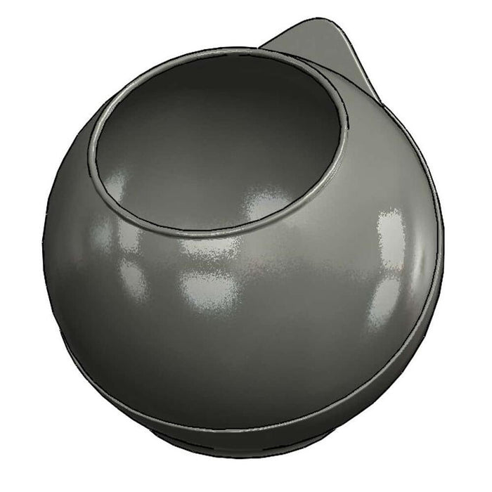 FRILICH Porzellankugel, grau 3,5 Liter ohne Deckel