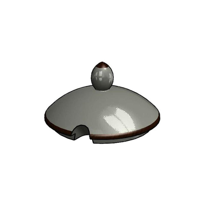 FRILICH Porzellandeckel, grau für 3,5 Liter