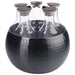 FRILICH CARAFINE BLACK 'Quintet'
PVD schwarz. doppelwandig. gehämmert. 5 Glaskaraffen - ELB Gastro