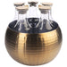 FRILICH CARAFINE BLACK 'Quintet'
PVD gold, doppelwandig, gehämmert, 5 Glaskaraffen