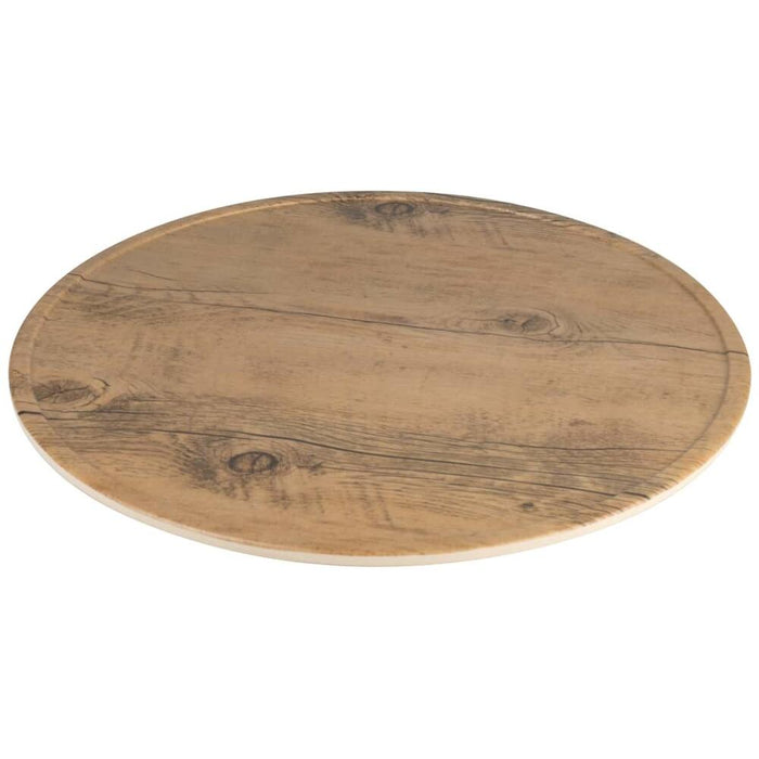 FRILICH MADISON AVE OAK WOOD 'Buffetplatte', D 28,5 cm, H: 2cm