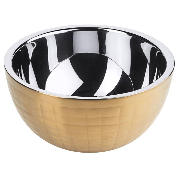 FRILICH CARAFINE GOLD 'Buffetschale S'
gehammert. doppelwandig. PVD Gold Beschichtung