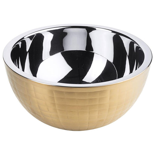 FRILICH CARAFINE GOLD 'Buffetschale M'
gehammert. doppelwandig. PVD Gold Beschichtung