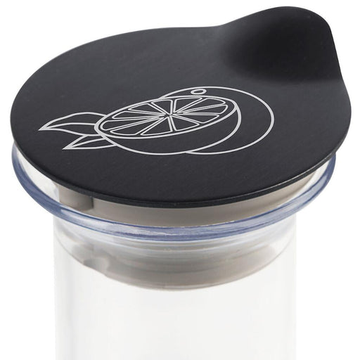 FRILICH CARAFINE/CONNECT BLACK 'Laserbeschriftung' Motif Orange
auf Edelstahldeckel, schwarz