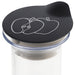 FRILICH CARAFINE/CONNECT BLACK 'Laserbeschriftung' Motif Apfel
auf Edelstahldeckel, schwarz