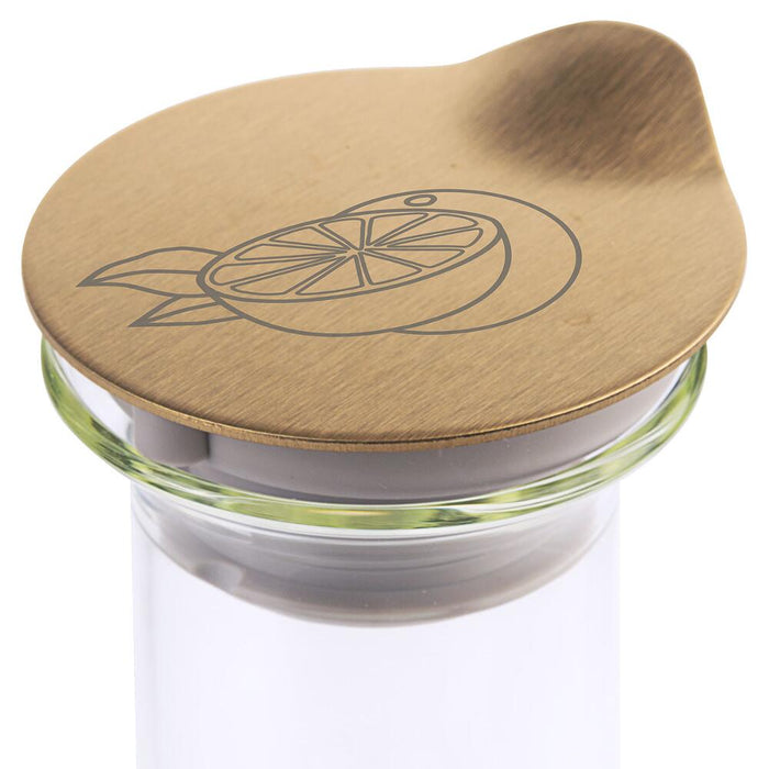 FRILICH CARAFINE/CONNECT GOLD 'Laserbeschriftung' Motif Orange
auf Edelstahldeckel, schwarz