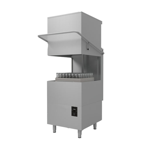CombiSteel Durschubspülmaschine Ent 400 Dp Dde Mit Abwasserpumpe Und Spülmitteldosierer - ELB Gastro