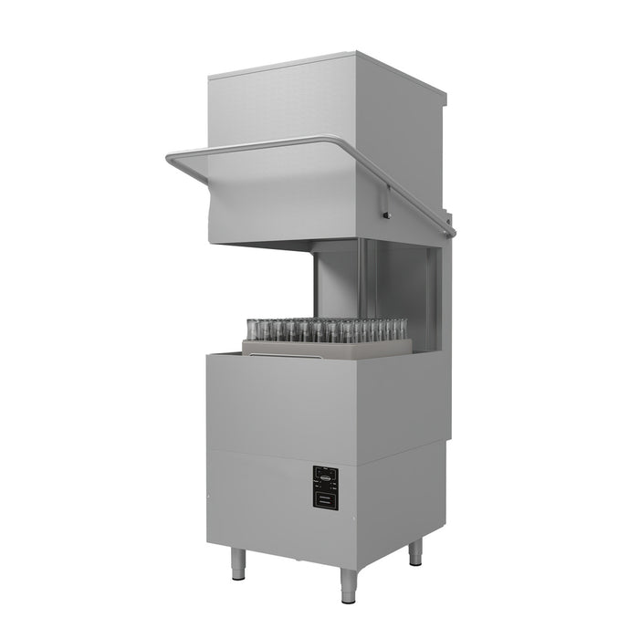 CombiSteel Durschubspülmaschine Ent 400 Dp Dde Mit Abwasserpumpe Und Spülmitteldosierer - ELB Gastro