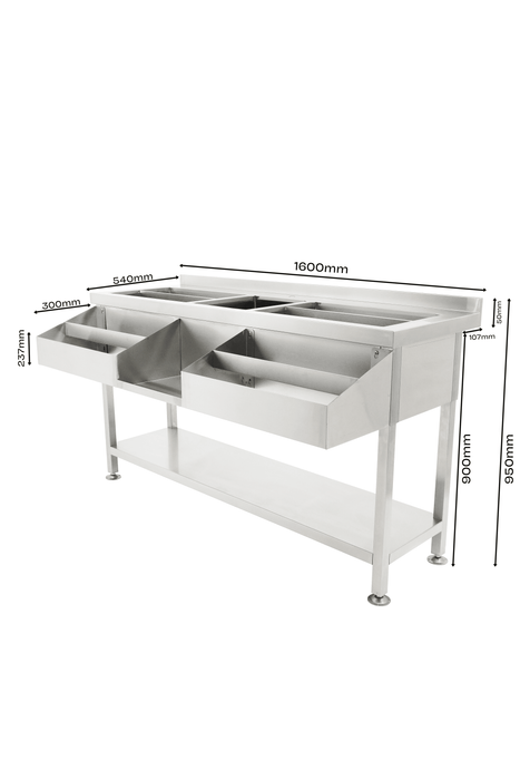 CombiSteel Cocktail-Bar-Station 1600 | 7490.0410
