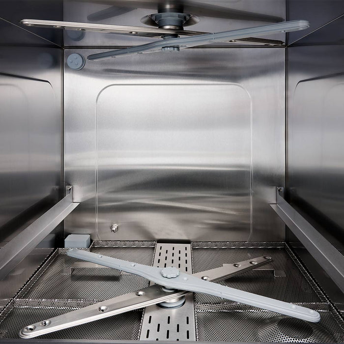 Geschirrspülmaschine Aqua A5 inkl. Klarspülmitteldosier-, Reinigerdosier-, Klarspülpumpe, 400V, 6,5 kW - ELB Gastro