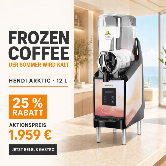 HENDI Arktic Kaffee-Slush-Maschine 12 L – Frozen Coffee als Umsatzbringer