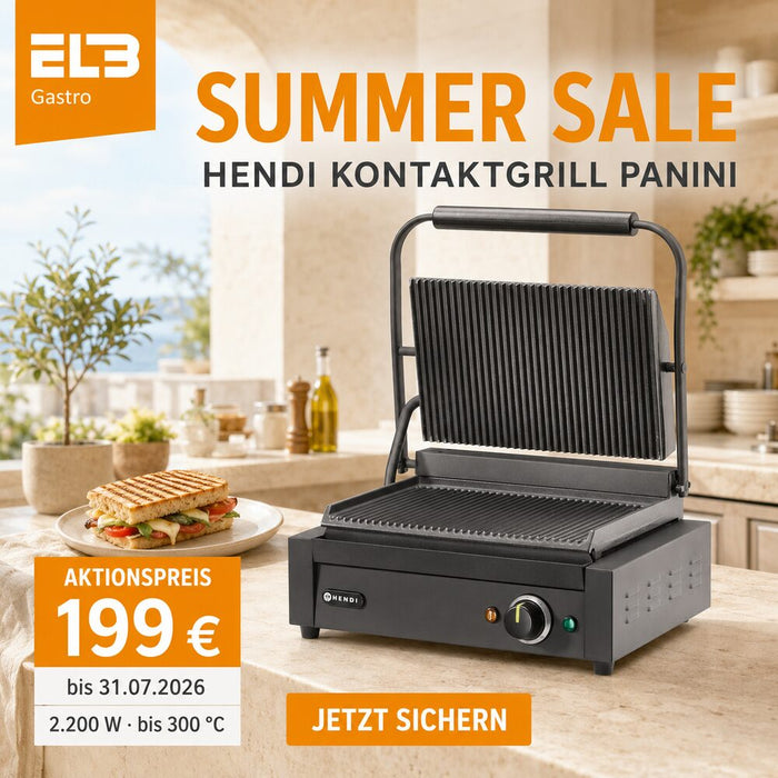 HENDI Kontaktgrill Panini – professionelle Grillleistung