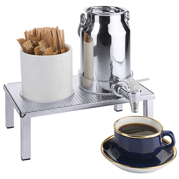 FRILICH Raisersystem (15x25) Edelstahl Standfuß 2er Confi-Tray, Höhe 86 mm - ELB Gastro