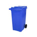 Contentor de lixo grande azul, 2 rodas
