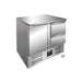 SARO refrigerated counter with drawers model VIVIA S901 S / S TOP - 2 x 1/2 GN