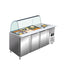 SARO saladette with glass top model GN 3100 TNS