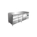 Холодильный стол SARO с комплектом 2 x 3 выдвижных ящика, модель KYLJA 3150 TN