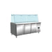 SARO saladette with glass top model SG 3070