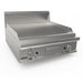 SARO gas griddle plate 800mm wide, grooved tabletop LQ