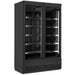 SARO refrigerator with 2 glass doors model GTK 1000, black