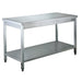 SARO paslanmaz çelik masa demonte edilebilir, taban sacı ile - 700 mm derinlik, 1000 mm