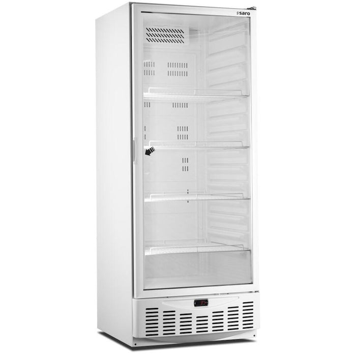 SARO Kühlschrank mit Glastür Modell MM5 PV, weiß